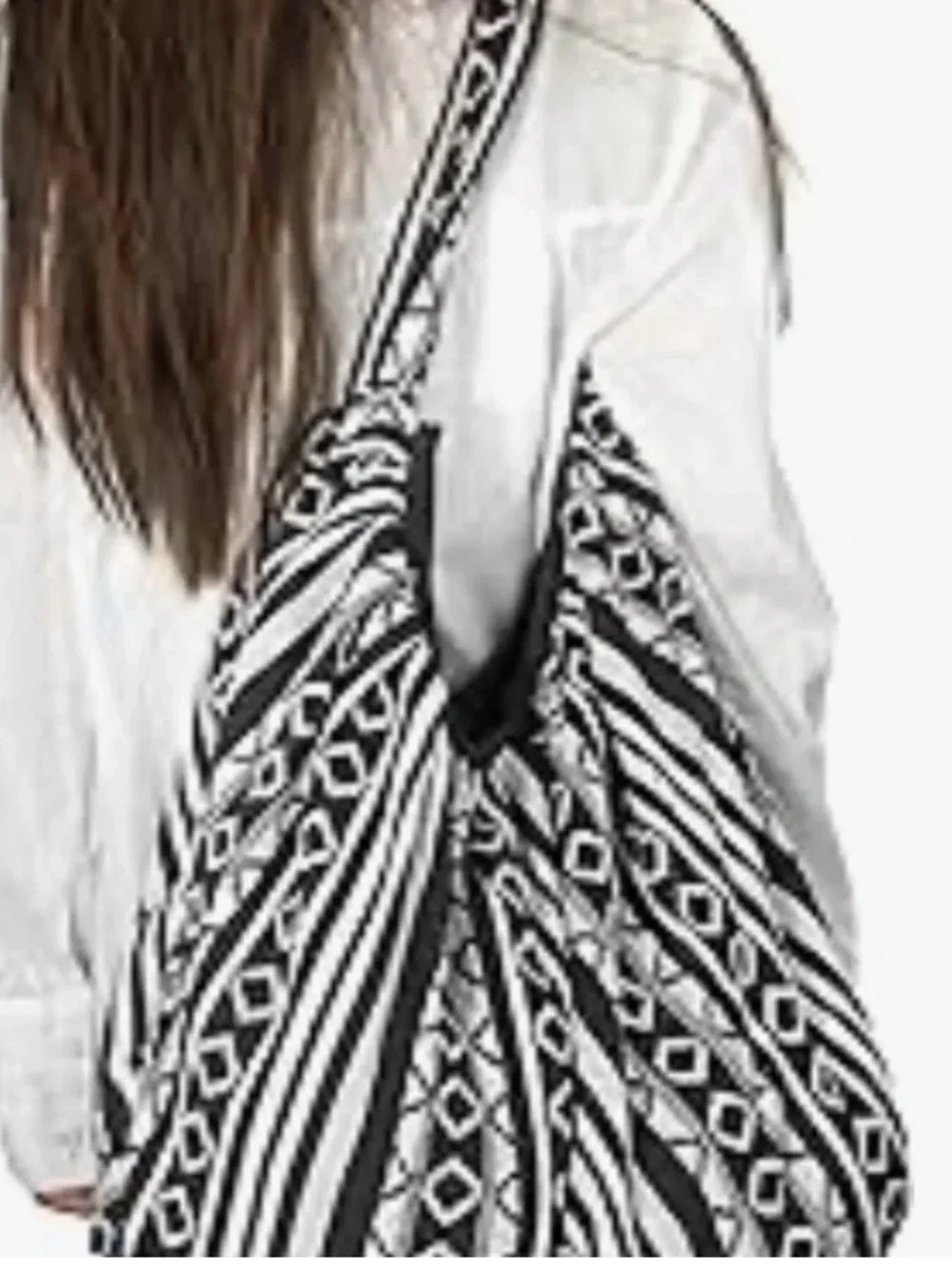 Tribe Azure Large hobo tote bag